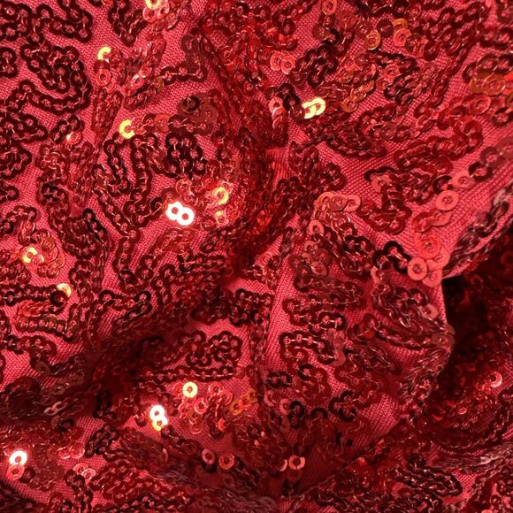 Red SEQUIN High Waist LEGGINGS Inside Waist POCKET TIPSY ELVES Stretchy NWT - Picture 9 of 9